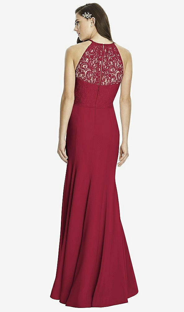 Back View - Burgundy Dessy Bridesmaid Dress 2994