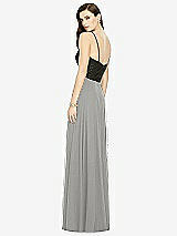 Rear View Thumbnail - Chelsea Gray Chiffon Maxi Skirt