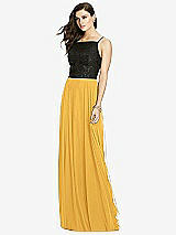 Front View Thumbnail - NYC Yellow Chiffon Maxi Skirt