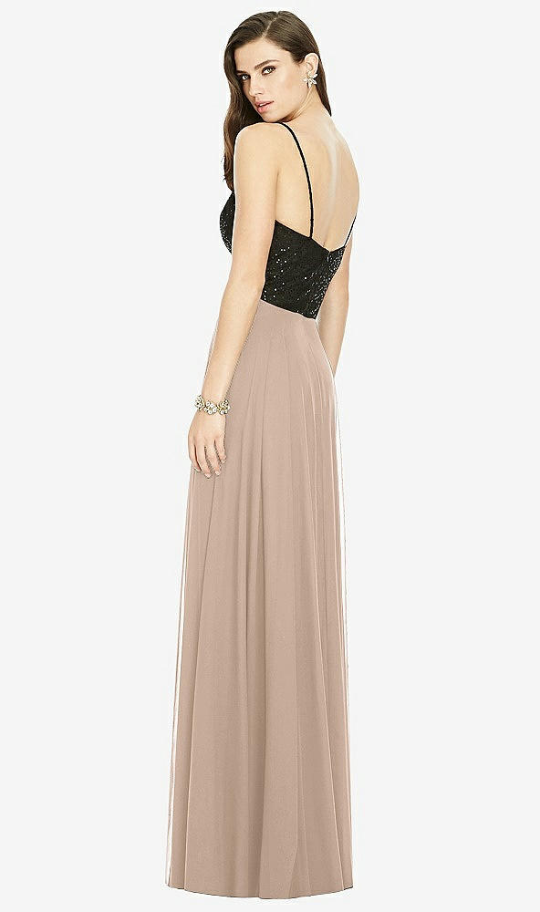 Back View - Topaz Chiffon Maxi Skirt