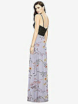 Rear View Thumbnail - Butterfly Botanica Silver Dove Chiffon Maxi Skirt