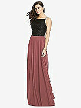 Front View Thumbnail - English Rose Chiffon Maxi Skirt