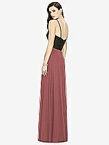 Rear View Thumbnail - English Rose Chiffon Maxi Skirt