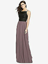 Front View Thumbnail - French Truffle Chiffon Maxi Skirt