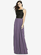 Front View Thumbnail - Lavender Chiffon Maxi Skirt