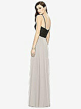 Rear View Thumbnail - Oyster Chiffon Maxi Skirt