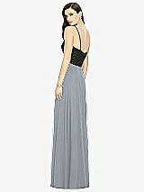 Rear View Thumbnail - Platinum Chiffon Maxi Skirt