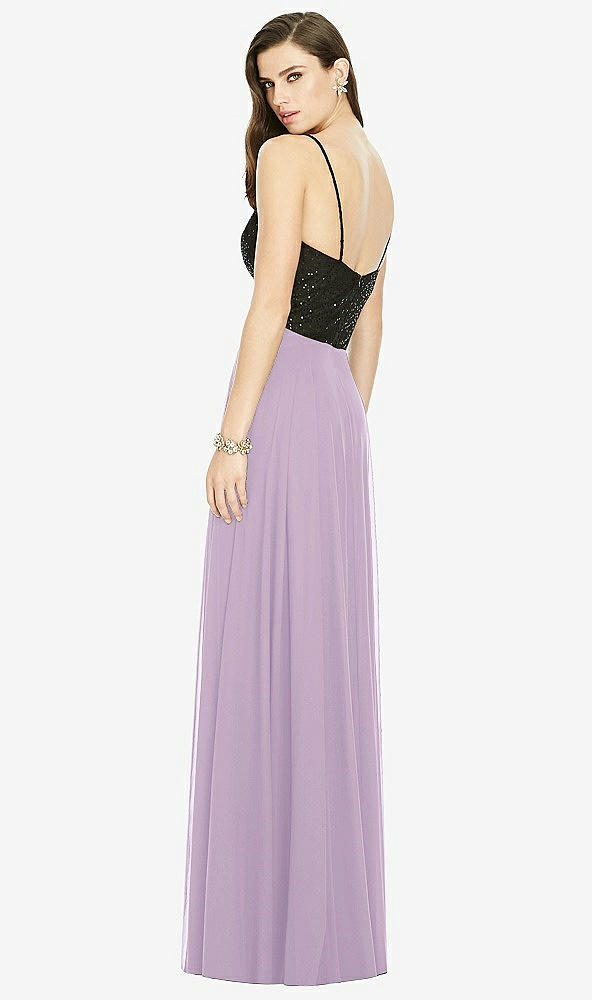 Back View - Pale Purple Chiffon Maxi Skirt