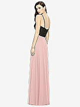 Rear View Thumbnail - Rose - PANTONE Rose Quartz Chiffon Maxi Skirt