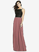 Front View Thumbnail - Rosewood Chiffon Maxi Skirt