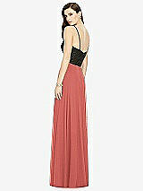 Rear View Thumbnail - Coral Pink Chiffon Maxi Skirt