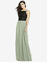 Front View Thumbnail - Sage Chiffon Maxi Skirt