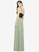 Rear View Thumbnail - Sage Chiffon Maxi Skirt