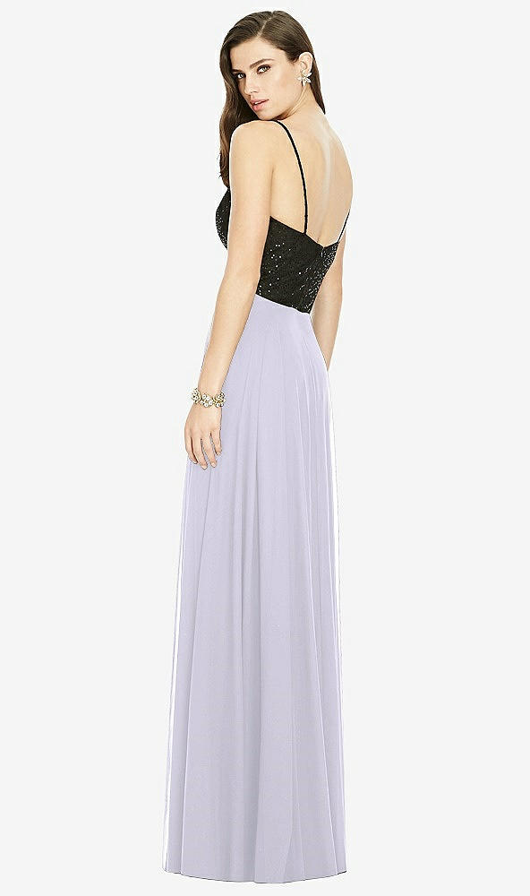 Back View - Silver Dove Chiffon Maxi Skirt