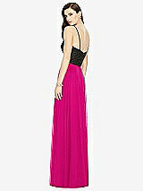 Rear View Thumbnail - Think Pink Chiffon Maxi Skirt