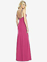 Front View Thumbnail - Tea Rose Bateau Neck Open-Back Trumpet Gown