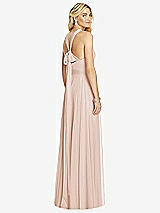 Rear View Thumbnail - Cameo Cross Strap Open-Back Halter Maxi Dress