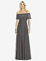 Front View Thumbnail - Caviar Gray After Six Bridesmaid Dress 6763