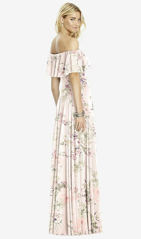 Back View - Blush Garden After Six Bridesmaid Dress 6763