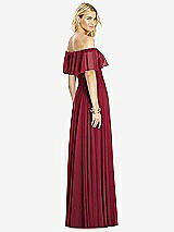 Rear View Thumbnail - Burgundy After Six Bridesmaid Dress 6763