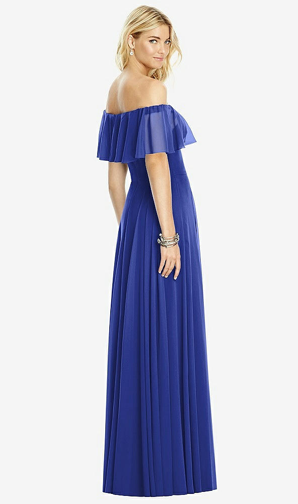 Back View - Cobalt Blue After Six Bridesmaid Dress 6763