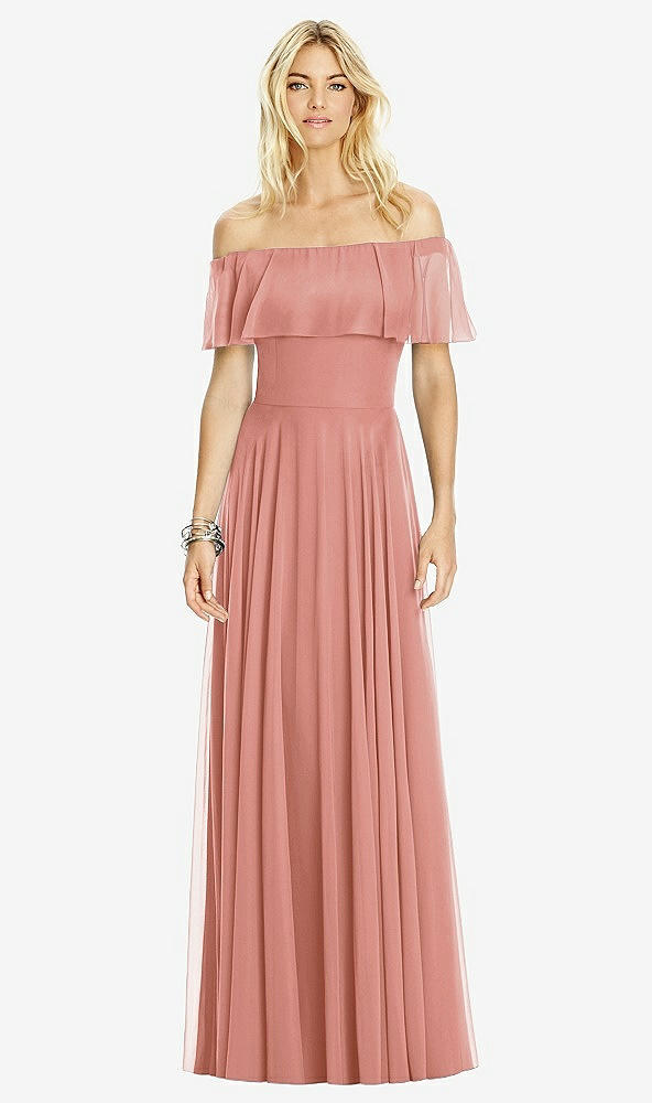 Front View - Desert Rose After Six Bridesmaid Dress 6763