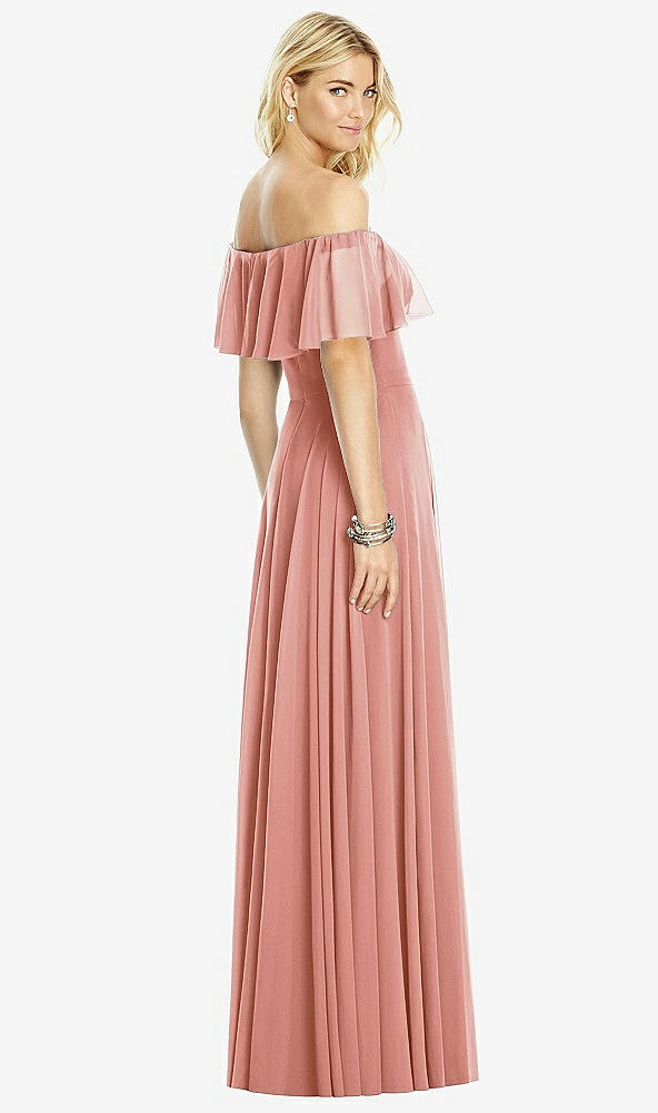 Back View - Desert Rose After Six Bridesmaid Dress 6763