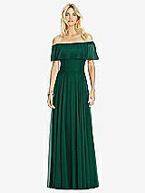 Front View Thumbnail - Hunter Green After Six Bridesmaid Dress 6763