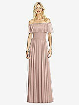 Front View Thumbnail - Neu Nude After Six Bridesmaid Dress 6763