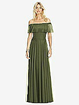 Front View Thumbnail - Olive Green After Six Bridesmaid Dress 6763