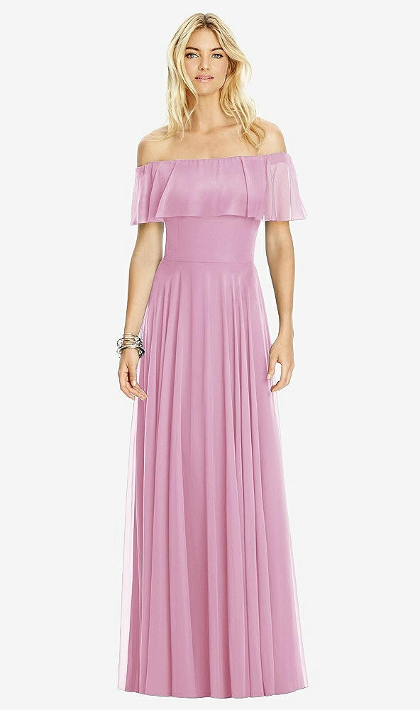 Front View - Powder Pink After Six Bridesmaid Dress 6763