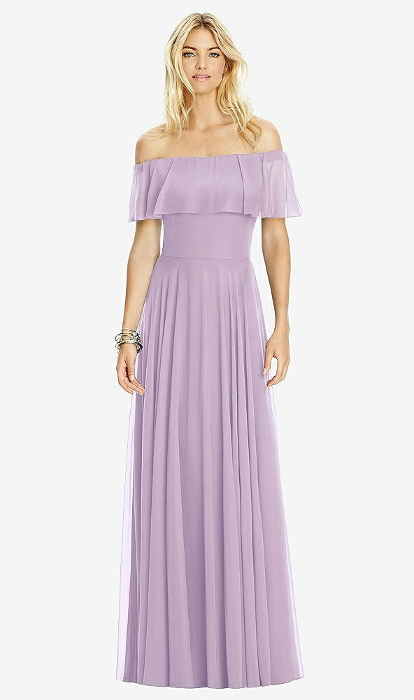 Front View - Pale Purple After Six Bridesmaid Dress 6763