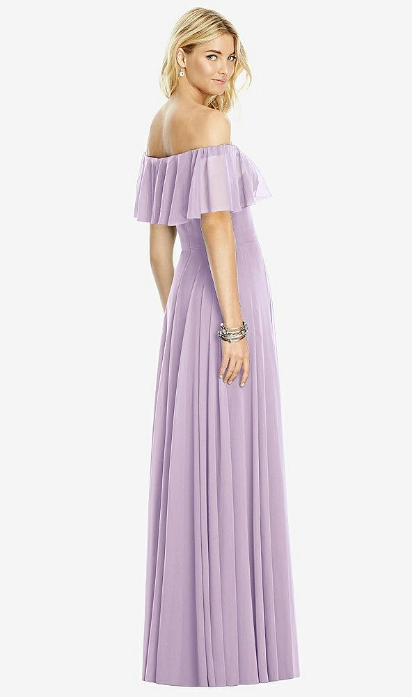 Back View - Pale Purple After Six Bridesmaid Dress 6763