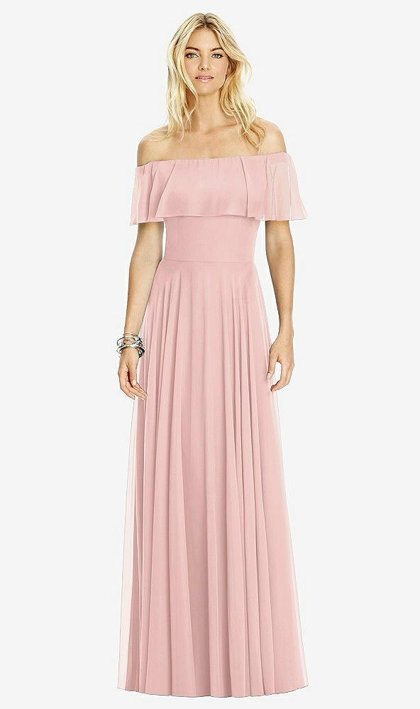 Front View - Rose - PANTONE Rose Quartz After Six Bridesmaid Dress 6763