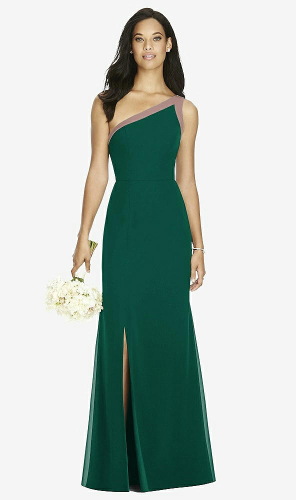 Front View - Hunter Green & Sienna Social Bridesmaids Dress 8178