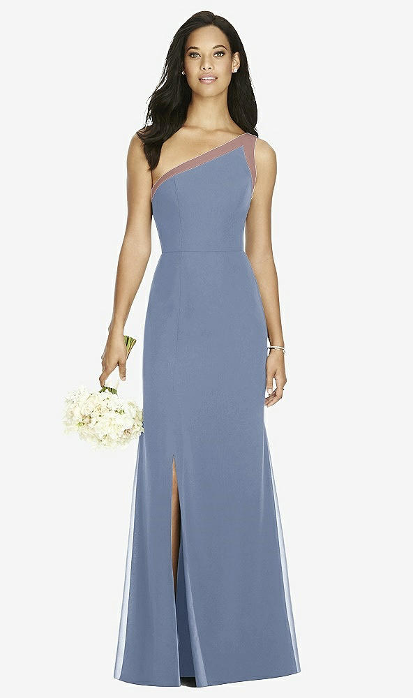 Front View - Larkspur Blue & Sienna Social Bridesmaids Dress 8178