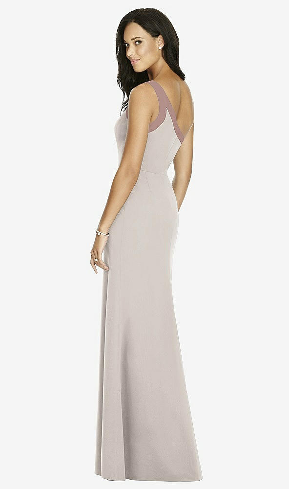 Back View - Taupe & Sienna Social Bridesmaids Dress 8178