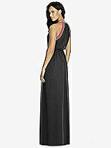 Rear View Thumbnail - Black & English Rose Social Bridesmaids Dress 8179