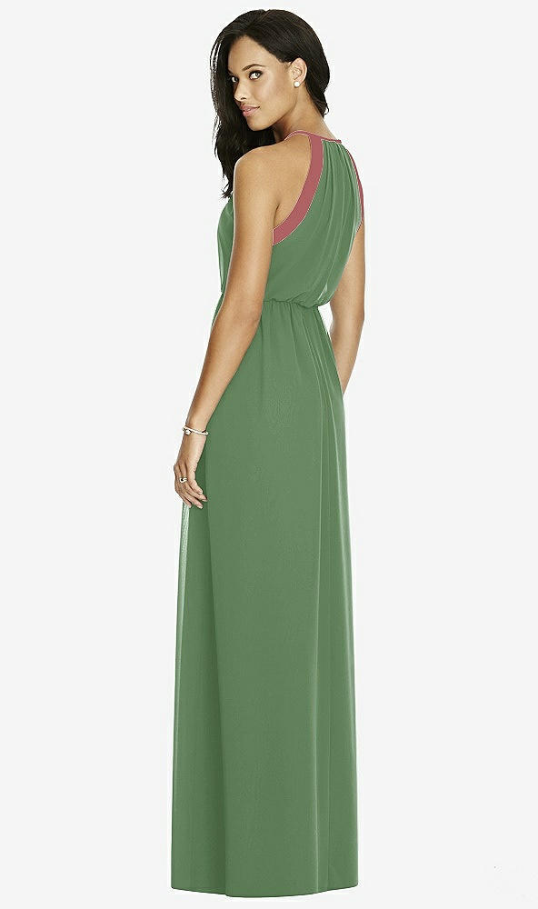 Back View - Vineyard Green & English Rose Social Bridesmaids Dress 8179