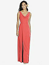 Front View Thumbnail - Perfect Coral Social Bridesmaids Dress 8180