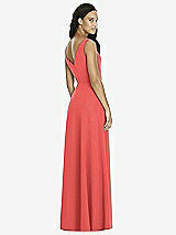 Rear View Thumbnail - Perfect Coral Social Bridesmaids Dress 8180