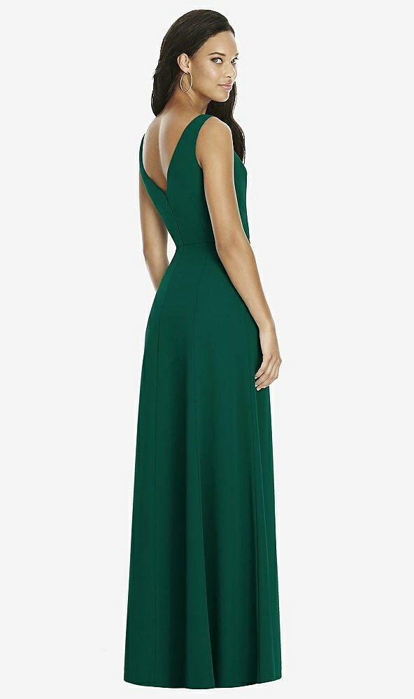 Back View - Hunter Green Social Bridesmaids Dress 8180