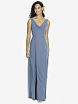 Front View Thumbnail - Larkspur Blue Social Bridesmaids Dress 8180