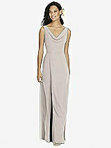 Front View Thumbnail - Taupe Social Bridesmaids Dress 8180