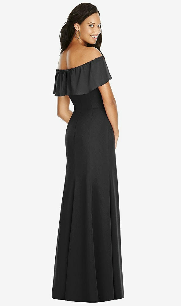 Back View - Black Social Bridesmaids Dress 8182