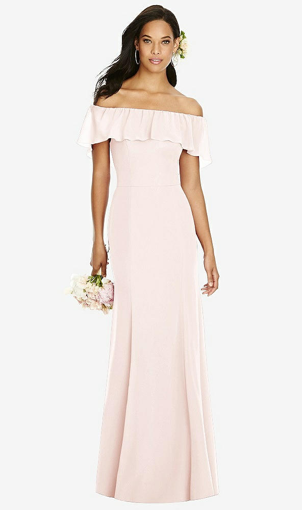 Front View - Blush Social Bridesmaids Dress 8182