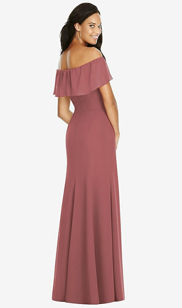 Back View - English Rose Social Bridesmaids Dress 8182