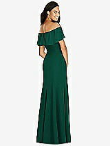 Rear View Thumbnail - Hunter Green Social Bridesmaids Dress 8182