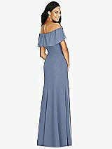 Rear View Thumbnail - Larkspur Blue Social Bridesmaids Dress 8182