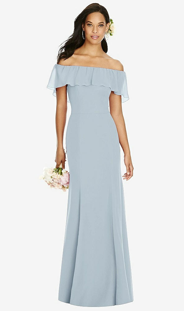 Front View - Mist Social Bridesmaids Dress 8182